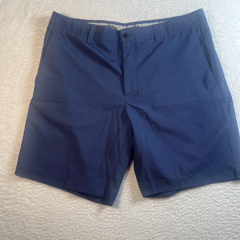 Callaway Men's Short Blue Diamond Pattern Size 38 - Picture 1 of 8